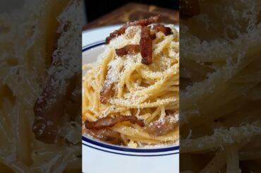 Les Vraies Spaghetti Carbonara 🇮🇹 #carbonara #cuisineitalienne #pasta #cuisine #recette #recipe