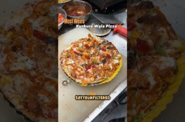 Most Weird Kurkure Wala Pizza 🍕 In Bhubaneswar #pizza #foodie #pizzamaking #pizzalover #shorts