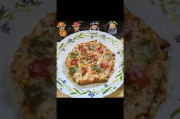 Easy Bread Pizza Recipe #shorts #food #viral #shortsvideo #pizza