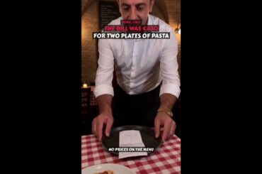 The bill was €430. For two plates of spaghetti.