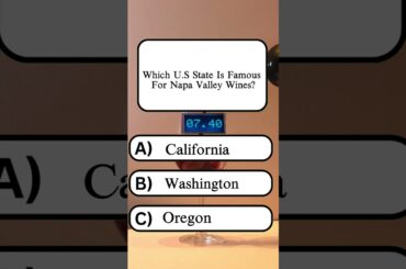 Which U.S State Is Famous for Napa Valley Wines? #usaquiz#unitedstatesofamerica#unitedstates#Shorts