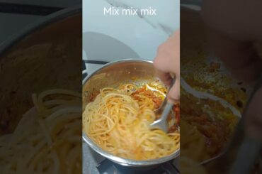 tasty Creamy spaghetti #food #homecuisine #trending #cooking #recipe #shortsvideo #italian