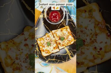 Mini Paneer cheese pizza 🍕🧀 #easyrecipes #recipe #instantrecipe #pizza #viral