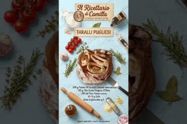 NON COMPRARLI! TARALLI PUGLIESI TRADIZIONALI 🥨 NONNA' s TARALLI  #ricettefaciliconcamilla #shorts