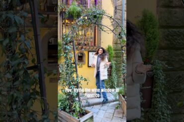 Wine Window -Italy- Florence’s hiden gem #explore #travel #italy #adventure #shorts #subscribe