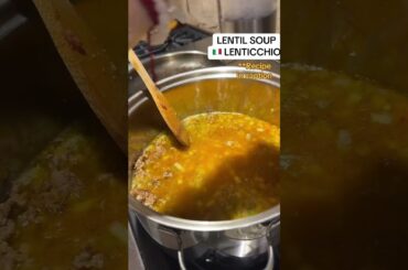 Italian lenticchio soup recipe, especially good for beantok recipes #beantok #beanrecipes