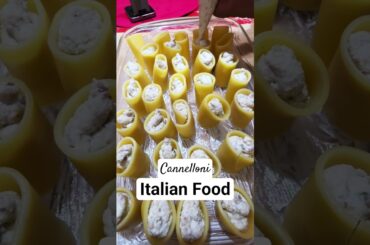 Cannelloni. Italian food recipe. #italianfood #homemade #shortsfeed #youtubeshorts