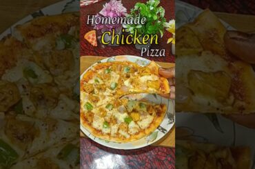 Homemade Chicken Pizza 🍕#shorts #shortfeed #trending video