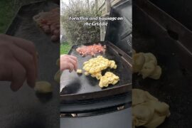 Tortellini and Sausage on the Griddle #cooking #food