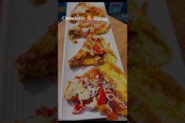 Day 6 of 30days Omelette Pizza 🍕 Recipe    #omlettepizza #food #shorts