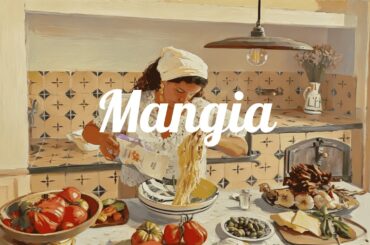 Making Fresh Pasta 🍝 Bossa Nova & Cozy Italian Kitchen Vibes