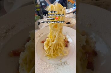 The real deal.. Pasta Carbonara. ❤️ Rome. Italy 🇮🇹