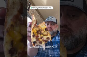 Best Breakfast Pizza at Tommy's Way #Pizza #scottsdale #AZ #breakfast #food #review  #foodiegang