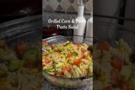 How to make the best pasta salad with grilled corn, pesto, cucumber and tomato
