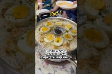 How Chicken Biryani Became Our Italian Holiday Tradition 🍛🎉 #multiculturalfamily  #foodreaction