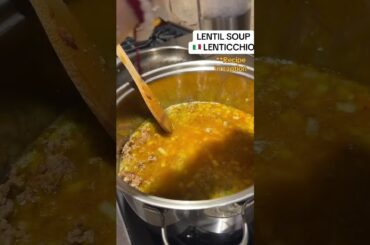 Italian lenticchio soup recipe, especially good for beantok recipes #beantok #beanrecipes