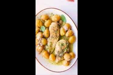 Pesto Parm Chicken with Little Potatoes