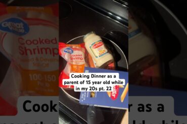 Garlic Alfredo Shrimp & Cajun Sausage Pasta🤌🏽 #cooking #food #pasta #parenting #fyp #shorts #viral