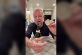 Keeps Champagne Fresh! KLOVEO Champagne Stopper Black - Patented Seal - Made in Italy - WAF Plastic