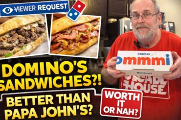 Domino’s Sandwiches… Better Than Papa John’s?! | Philly Cheesesteak & Italian Review