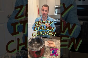 Zesty Italian Crockpot Chicken with Cream Cheese & Parmesan #Last1Best1