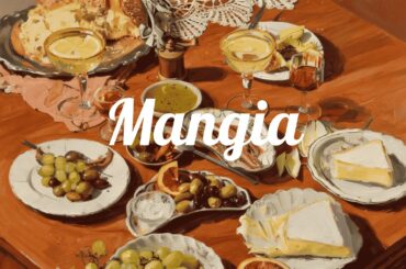 An Italian Dinner Feast 🍝 Bossa Nova & Warm Candlelit Table Vibes