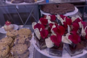 Eating at Extraordinary Desserts in San Diego, CA.