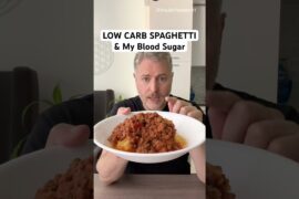 Let’s see what this low-carb spaghetti does to my glucose levels?  #glucose #bloodsugar #spaghetti
