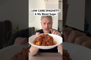 Let’s see what this low-carb spaghetti does to my glucose levels?  #glucose #bloodsugar #spaghetti