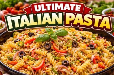 Italian Pasta Salad #PastaLovers #HealthySalad #ItalianCuisine #FoodieDelight