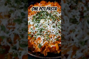 “No Boil One Pot Pasta Recipe | 10 Min Creamy Pasta in One Pan #shorts #pasta #nasta #pastarecipe