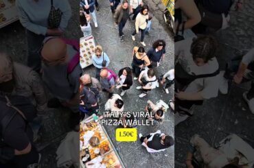Italy's viral pizza wallet 1.50€ 🍕￼