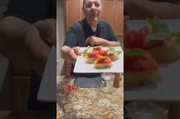 Bruschetta #food #tomatobasedrecipes #italianrecipes #italianrecipes #basil