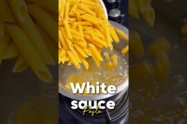 White sauce pasta 🍝 recipe #pasta #whitesaucepasta #pastarecipe #pastalover #food #recipe
