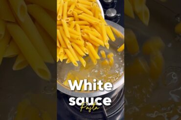 White sauce pasta 🍝 recipe #pasta #whitesaucepasta #pastarecipe #pastalover #food #recipe