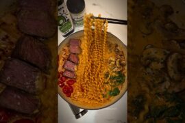 The Best One Pan Pasta Recipe #mukbang #asmrfood #gochujang