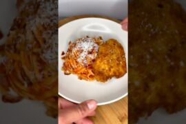 Spaghetti Milanese #food #cooking #asmr #chicken #pasta