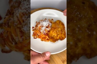 Spaghetti Milanese #food #cooking #asmr #chicken #pasta