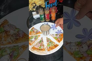 Pizza With Coffe Make With Pari Kitchen 😋 #pizza #coffee #recipe #cooking #viral #shorts