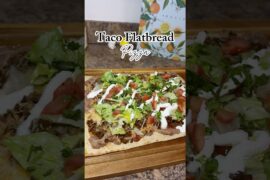 Taco Flatbread Pizza #recipe #mealideas #easyrecipe #healthyrecipes #highprotein #highfiber #dinner