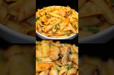 super easy pasta recipe|spicy 🔥 pasta recipe #shorts #pasta #macroni #chicken #cooking