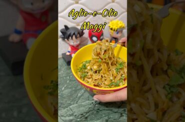 Aglio e Olio Maggi 😍🧄🍜 | Italian Style Maggi 🔥 #shorts #maggi