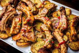 Italian-Style Oven Ribs and Potatoes (The Sauce is Amazing!)