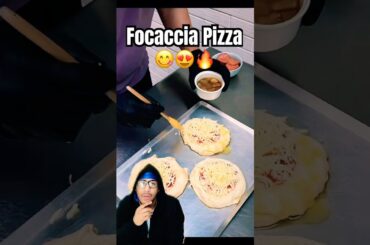 Focaccia Pizza! #shorts #food #foodie