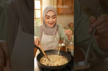 RESEP DI DESKRIPSI - Mushroom Risotto Italia Klasik (Risotto ai Funghi)  #jajanan  #kuliner #cooking