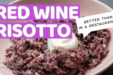 Red Wine Risotto - Italian Classic Made With American Groceries
