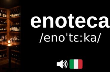 How to pronounce enoteca (CORRECTLY!)