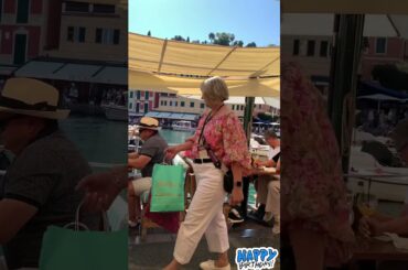 Romantic Portofino Dinner🇮🇹 #portofino #italianriviera #italy  #travel #shorts