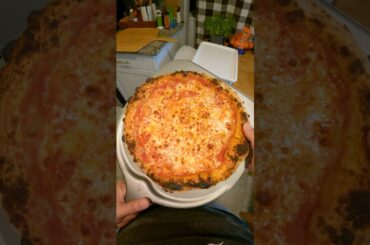 SAUCY CHEESE PIZZA ON CRISPY SOURDOUGH CRUST #pizza #asmr #food #cooking #shorts #gozney #cheese