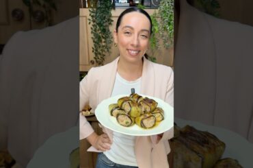 Schiacciatine avvolte nella melanzana #ricette #cucinafacile #pasta #food #recipe